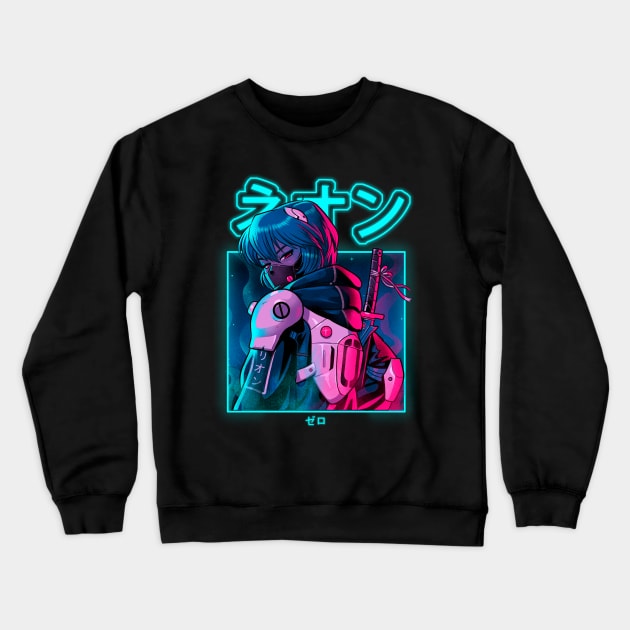 Neon Zero Crewneck Sweatshirt by BrunoMota
